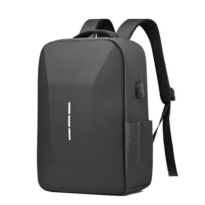 variant image of grey antitheft backpack with built in lock and external USB port